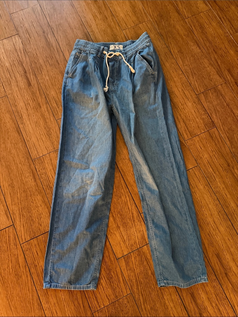 Free People Drawstring Waist Jeans- size XS
